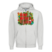 Dove Grey one merry teacher Zipper Hoodie - texasbilliewilder