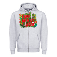 Heather Grey one merry teacher Zipper Hoodie - texasbilliewilder