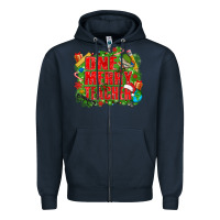 Navy one merry teacher Zipper Hoodie - texasbilliewilder