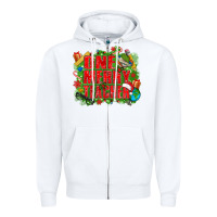 White one merry teacher Zipper Hoodie - texasbilliewilder