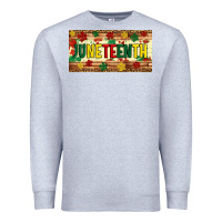 Heather Grey juneteenth licence plate template Premium Sweatshirt - Artiststas