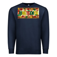 Navy juneteenth licence plate template Premium Sweatshirt - Artiststas