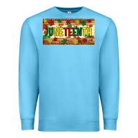 Ocean Blue juneteenth licence plate template Premium Sweatshirt - Artiststas