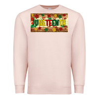 Pale Pink juneteenth licence plate template Premium Sweatshirt - Artiststas