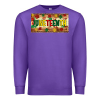 Purple juneteenth licence plate template Premium Sweatshirt - Artiststas