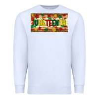 White juneteenth licence plate template Premium Sweatshirt - Artiststas