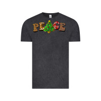 Vintage Black christmas peace Vintage Tee - BarkalooDesign