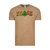Vintage Coffee christmas peace Vintage Tee - BarkalooDesign