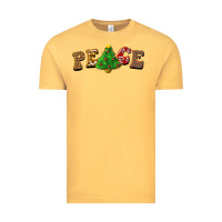 Vintage Mustard christmas peace Vintage Tee - BarkalooDesign