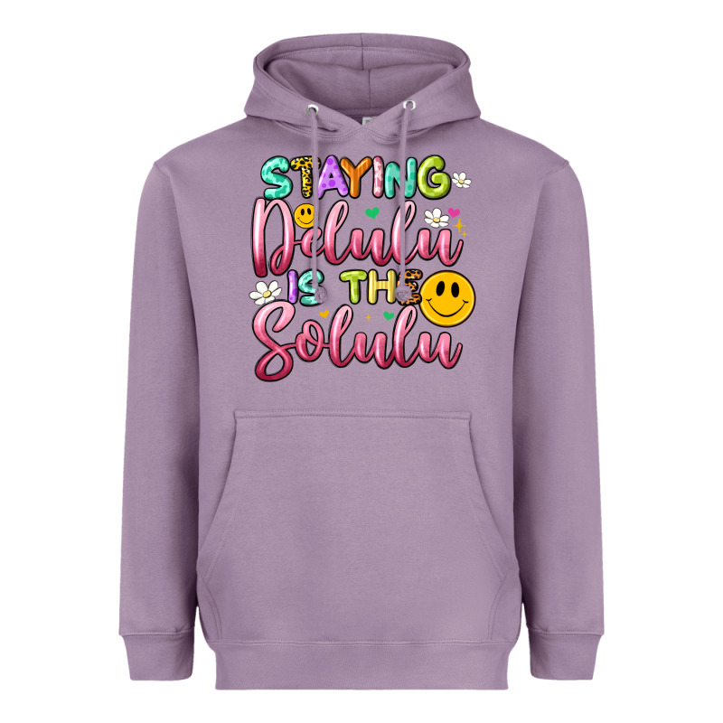 Staying Delulu Is The Solulu Heavyweight Hoodie by Artiststas | Teevron