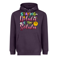 Plum staying delulu is the solulu Heavyweight Hoodie - Artiststas