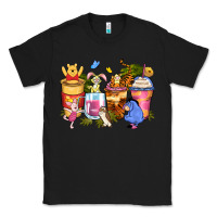 Black cartoon characters coffee cups Classic Tee - Zillion Design Studio