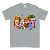 Heather Grey cartoon characters coffee cups Classic Tee - Zillion Design Studio