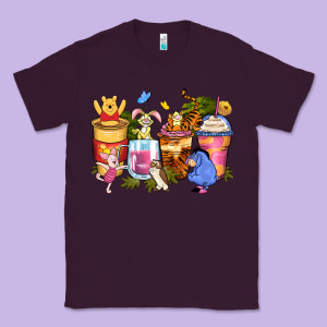 Cartoon Characters Coffee Cups Classic Tee Designed By Zillion Design Studio