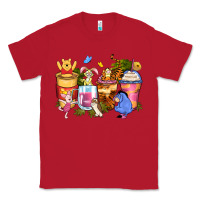 Red cartoon characters coffee cups Classic Tee - Zillion Design Studio