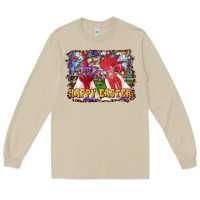 Mushroom happy easter roosters Long Sleeve Tee - RanaPortraitStore