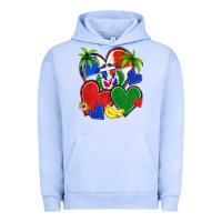 Pigment Grape Ice dominican repuclic hearts Urban Hoodie - NancyCooperArtShop