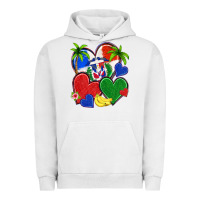 Pigment Lunar Rock dominican repuclic hearts Urban Hoodie - NancyCooperArtShop
