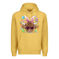 Antique Gold easter cow Premium Hoodie - MaliasSmallBusiness