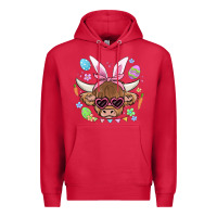 Cardinal easter cow Premium Hoodie - MaliasSmallBusiness