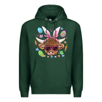 Easter Cow Premium Hoodie | Teevron