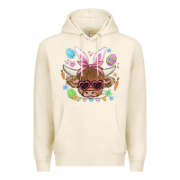 Tofu easter cow Premium Hoodie - MaliasSmallBusiness