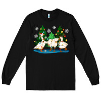 Black christmas duck Long Sleeve Tee - Zillion Design Studio