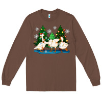 Chestnut christmas duck Long Sleeve Tee - Zillion Design Studio