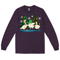 Plum christmas duck Long Sleeve Tee - Zillion Design Studio