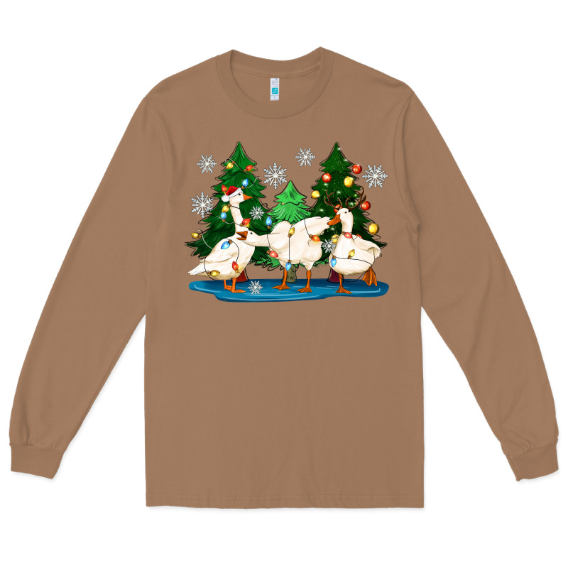 Christmas Duck Long Sleeve Tee by Zillion Design Studio | Teevron