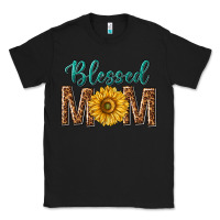 Black western blessed mom with sunflower Classic Tee - texasbilliewilder