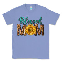 Colony Blue western blessed mom with sunflower Classic Tee - texasbilliewilder