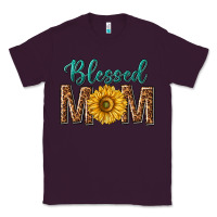 Plum western blessed mom with sunflower Classic Tee - texasbilliewilder
