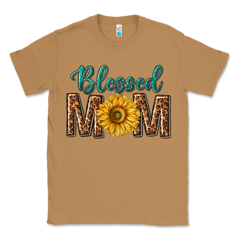 Western Blessed Mom With Sunflower Classic Tee by texasbilliewilder | Teevron