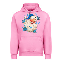 Fuchsia Pink winter christmas santa claus Urban Hoodie - MaliasSmallBusiness