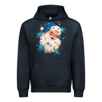 Navy winter christmas santa claus Urban Hoodie - MaliasSmallBusiness