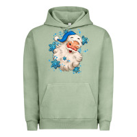 Pigment Oil Green winter christmas santa claus Urban Hoodie - MaliasSmallBusiness