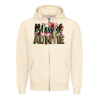 Sandshell flowers blessed auntie Zipper Hoodie - Zillion Design Studio