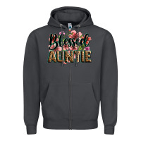 Smoke flowers blessed auntie Zipper Hoodie - Zillion Design Studio
