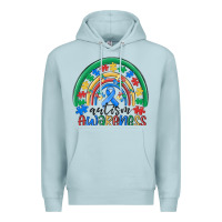 Blue Mist autism awareness rainbow Premium Hoodie - MaliasSmallBusiness