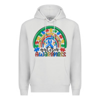 Dove Grey autism awareness rainbow Premium Hoodie - MaliasSmallBusiness