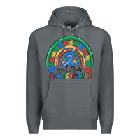 Rock autism awareness rainbow Premium Hoodie - MaliasSmallBusiness