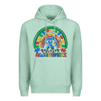 Seafoam autism awareness rainbow Premium Hoodie - MaliasSmallBusiness