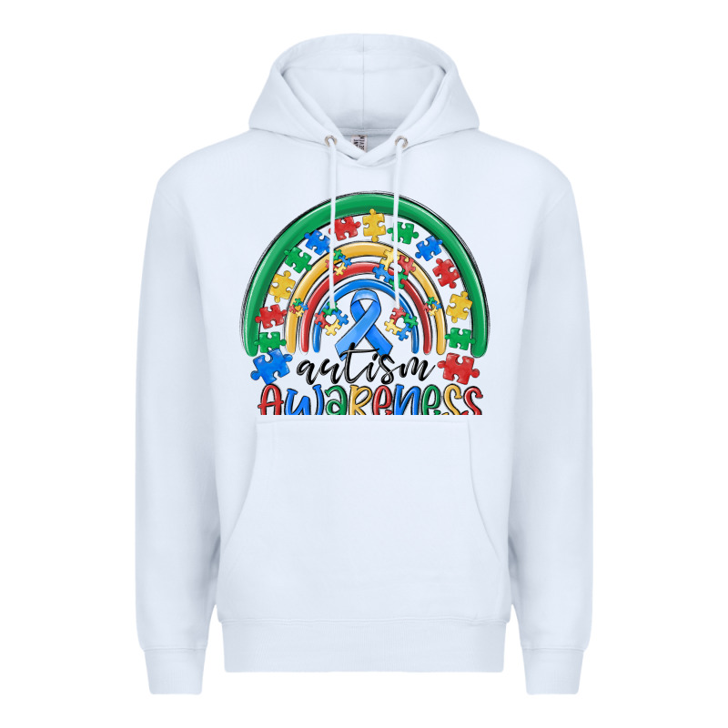 Autism Awareness Rainbow Premium Hoodie by MaliasSmallBusiness | Teevron