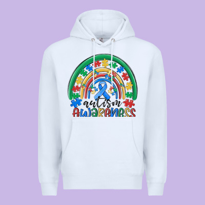 Autism Awareness Rainbow Premium Hoodie Designed By Maliassmallbusiness