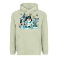 Matcha cute coffeecup snowmanand joy Heavyweight Hoodie - AdoDesignShop