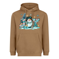 Toasted Coconut cute coffeecup snowmanand joy Heavyweight Hoodie - AdoDesignShop