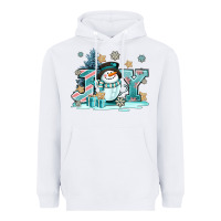 White cute coffeecup snowmanand joy Heavyweight Hoodie - AdoDesignShop