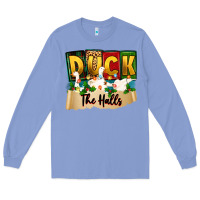 Christmas Duck The Halls Long Sleeve Tee | Teevron