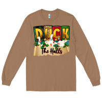 Toasted Coconut christmas duck the halls Long Sleeve Tee - Zillion Design Studio